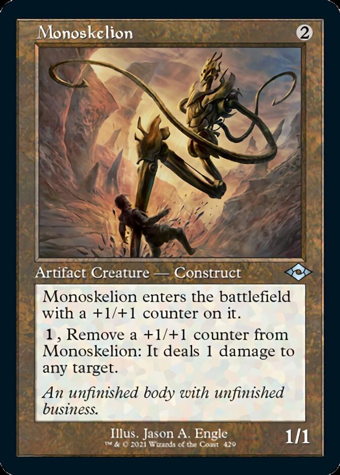 Monoskelion (Retro Foil Etched) [Modern Horizons 2] | Black Swamp Games