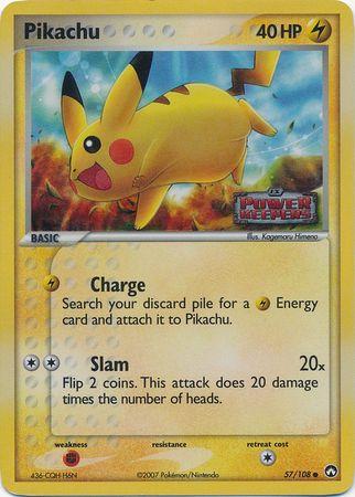 Pikachu (57/108) (Stamped) [EX: Power Keepers] | Black Swamp Games