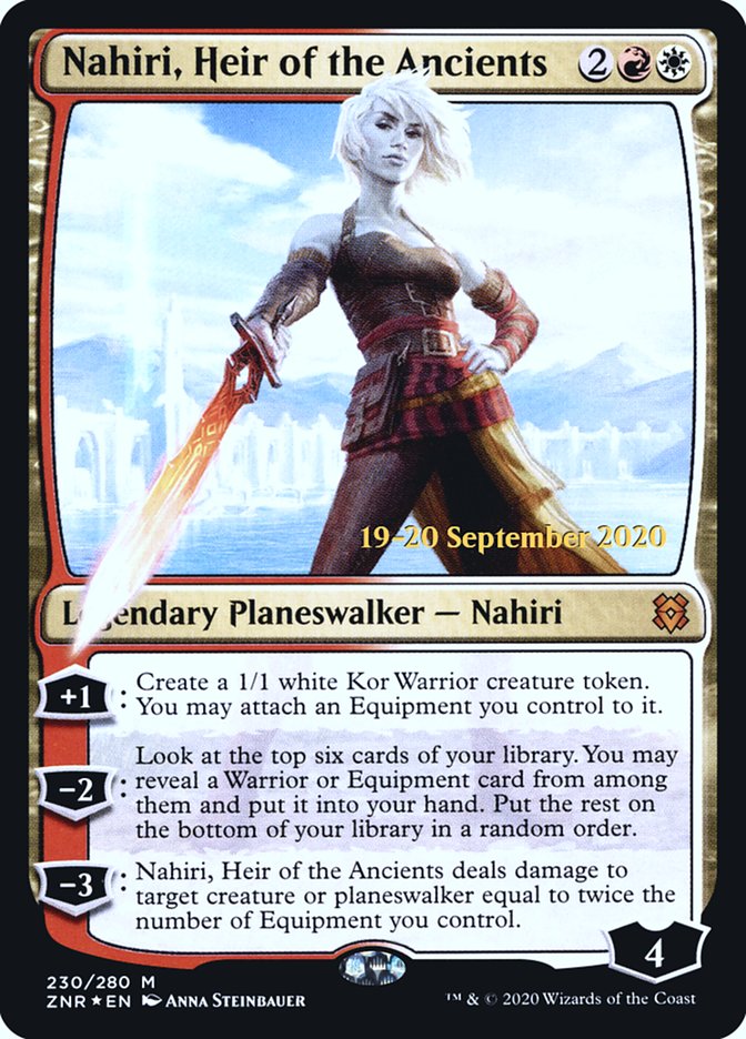 Nahiri, Heir of the Ancients [Zendikar Rising Prerelease Promos] | Black Swamp Games