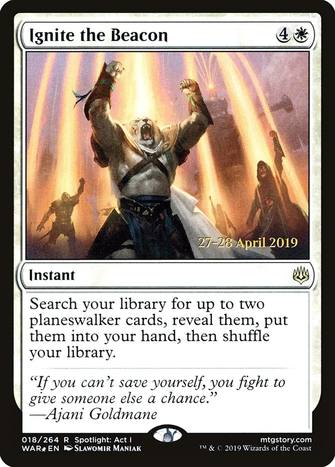 Ignite the Beacon [War of the Spark Prerelease Promos] | Black Swamp Games