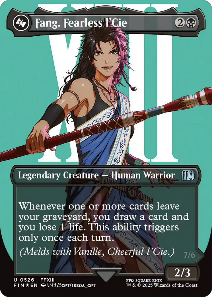 Fang, Fearless l'Cie (Borderless) (Surge Foil) [FINAL FANTASY] | Black Swamp Games