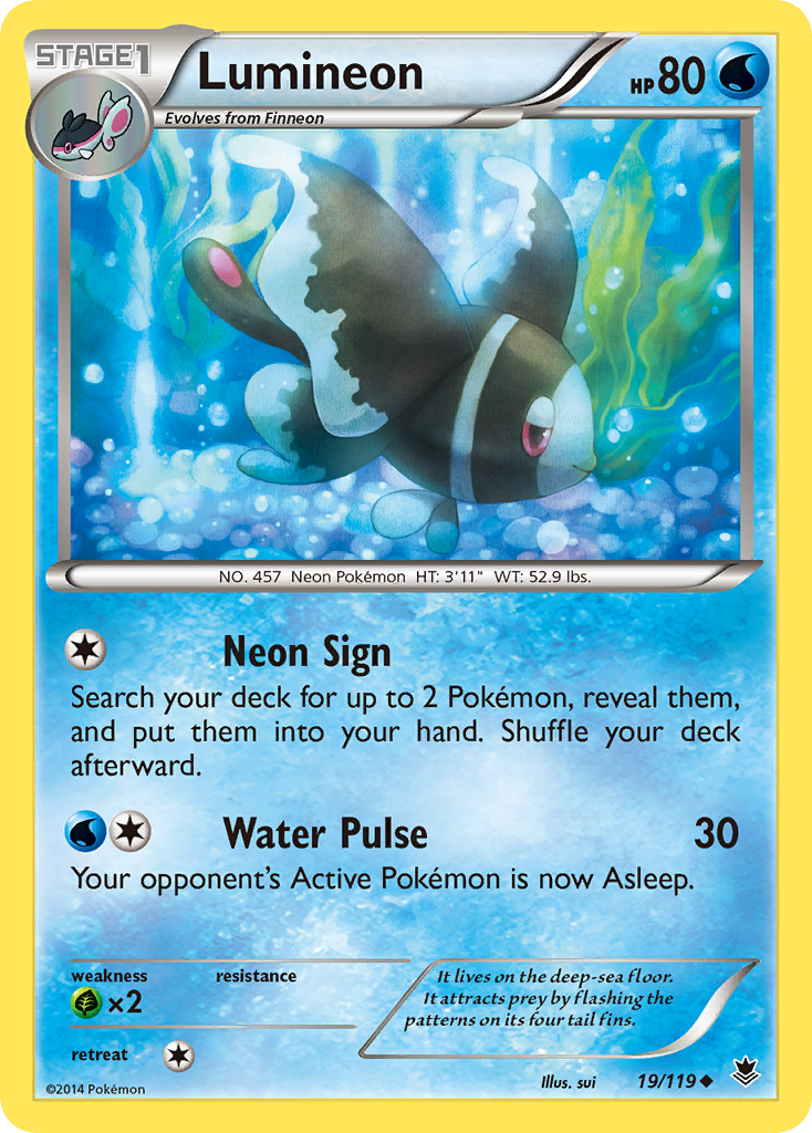 Lumineon (19/119) [XY: Phantom Forces] | Black Swamp Games