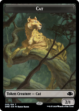 Cat Token (003) [Dominaria Remastered Tokens] | Black Swamp Games