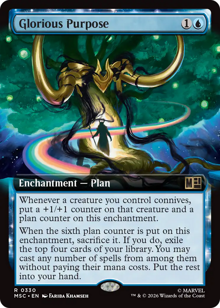 Glorious Purpose (Extended Art) [Marvel Super Heroes Commander] | Black Swamp Games