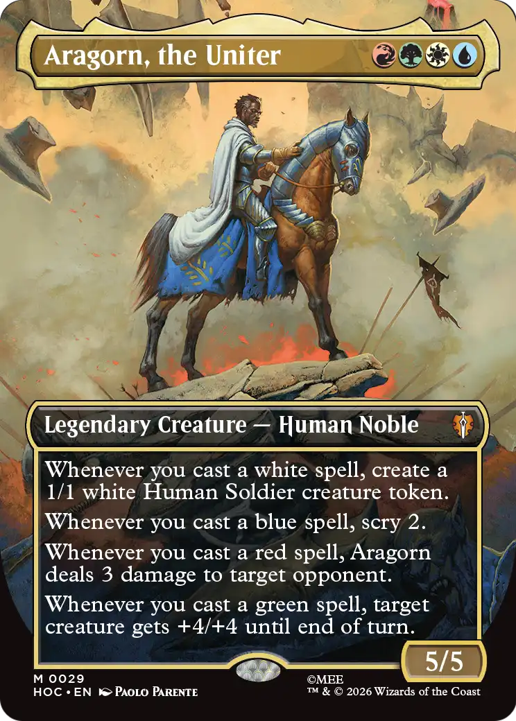 Aragorn, the Uniter (Borderless) [The Hobbit: Eternal-Legal] | Black Swamp Games