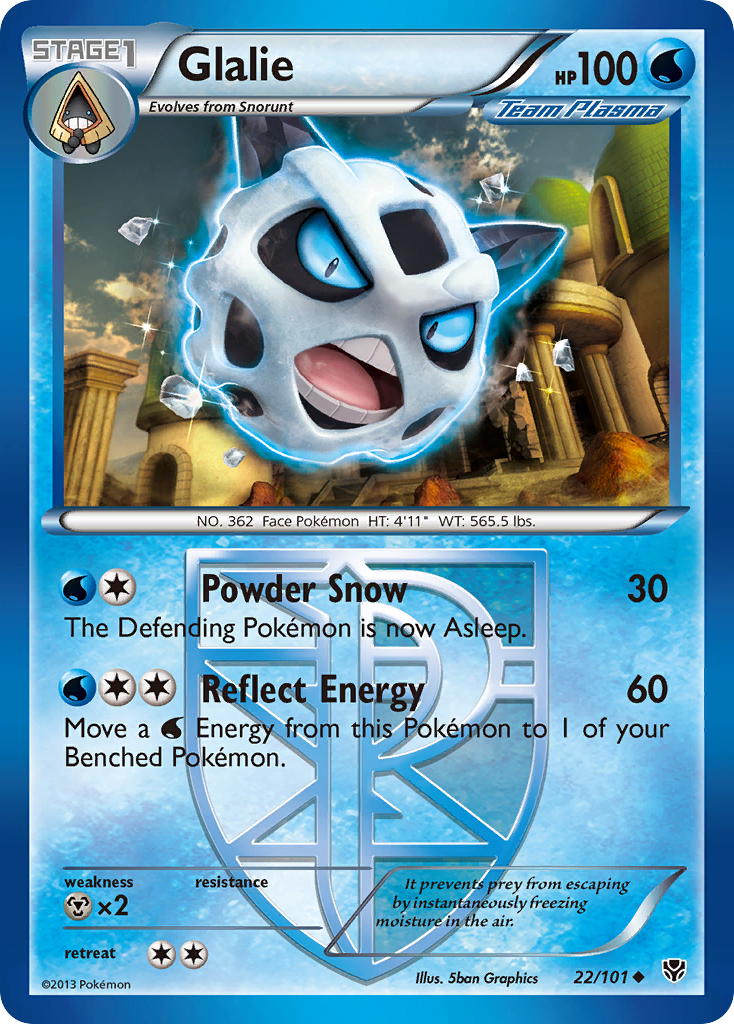 Glalie (22/101) [Black & White: Plasma Blast] | Black Swamp Games