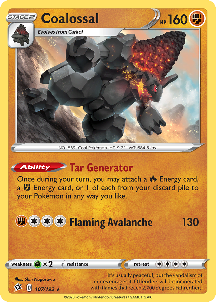 coalossal pokemon card price Amazon.com: Coalossal V - 098/185 - Ultra Rare - Vivid Voltage