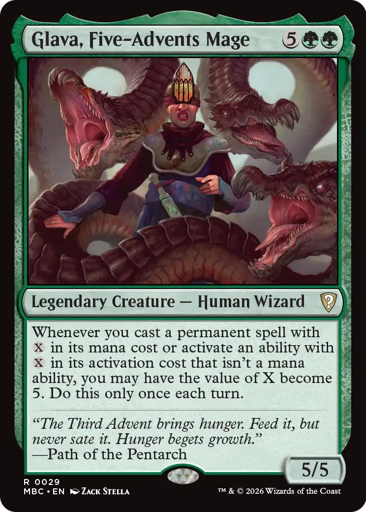 Glava, Five-Advents Mage [Mystery Booster: Commander Edition] | Black Swamp Games