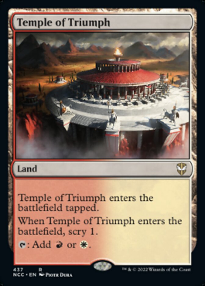 Temple of Triumph [Streets of New Capenna Commander] | Black Swamp Games