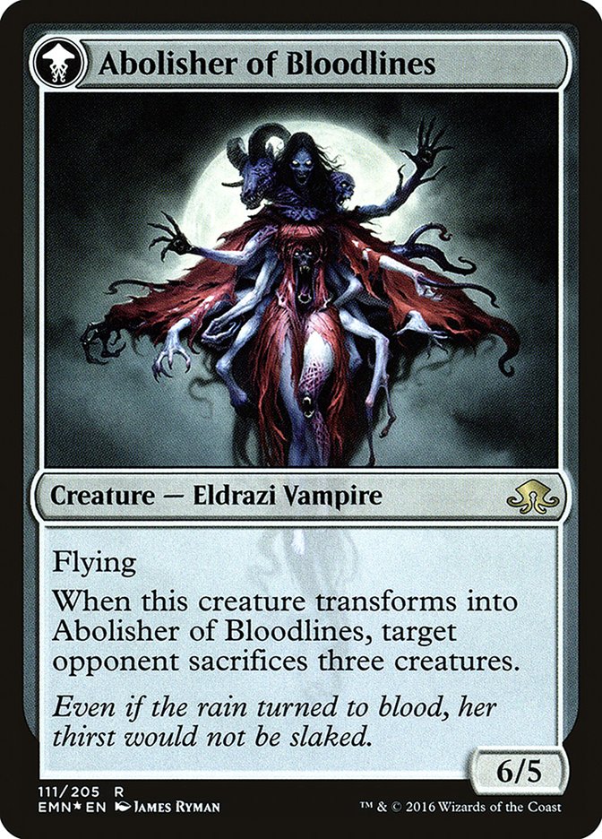 Voldaren Pariah // Abolisher of Bloodlines [Eldritch Moon Prerelease Promos] | Black Swamp Games
