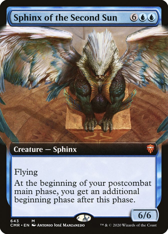 Sphinx of the Second Sun (Extended Art) [Commander Legends] | Black Swamp Games