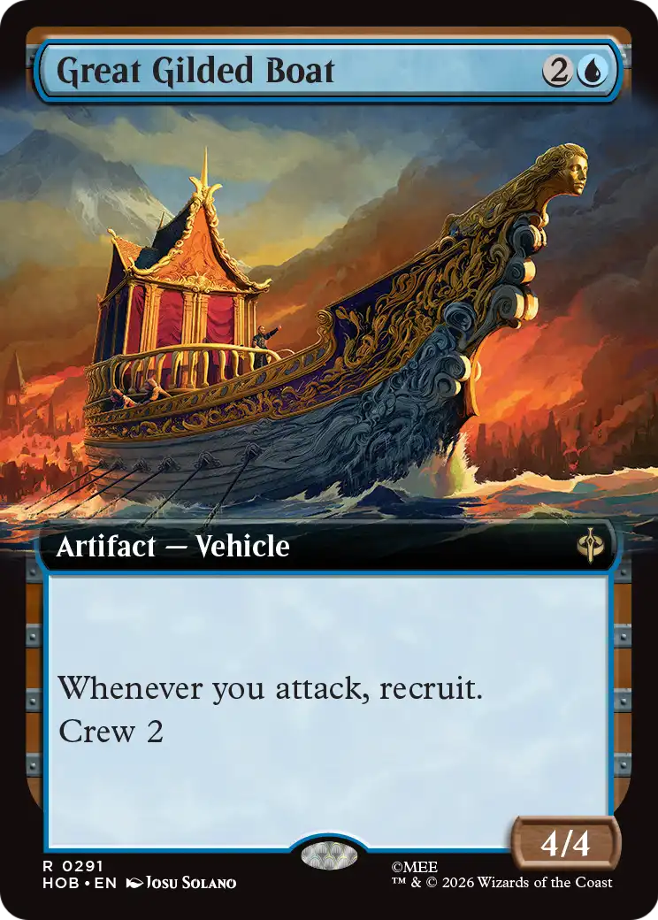 Great Gilded Boat (Extended Art) [The Hobbit] | Black Swamp Games
