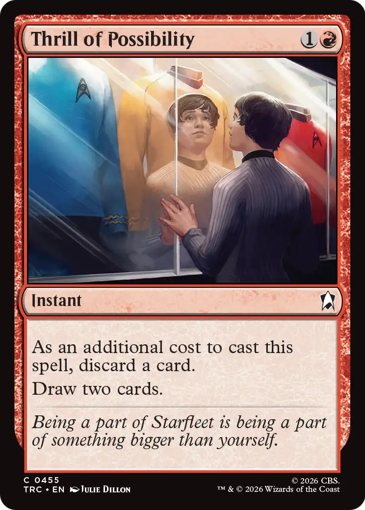 Thrill of Possibility (Surge Foil) [Star Trek Commander] | Black Swamp Games