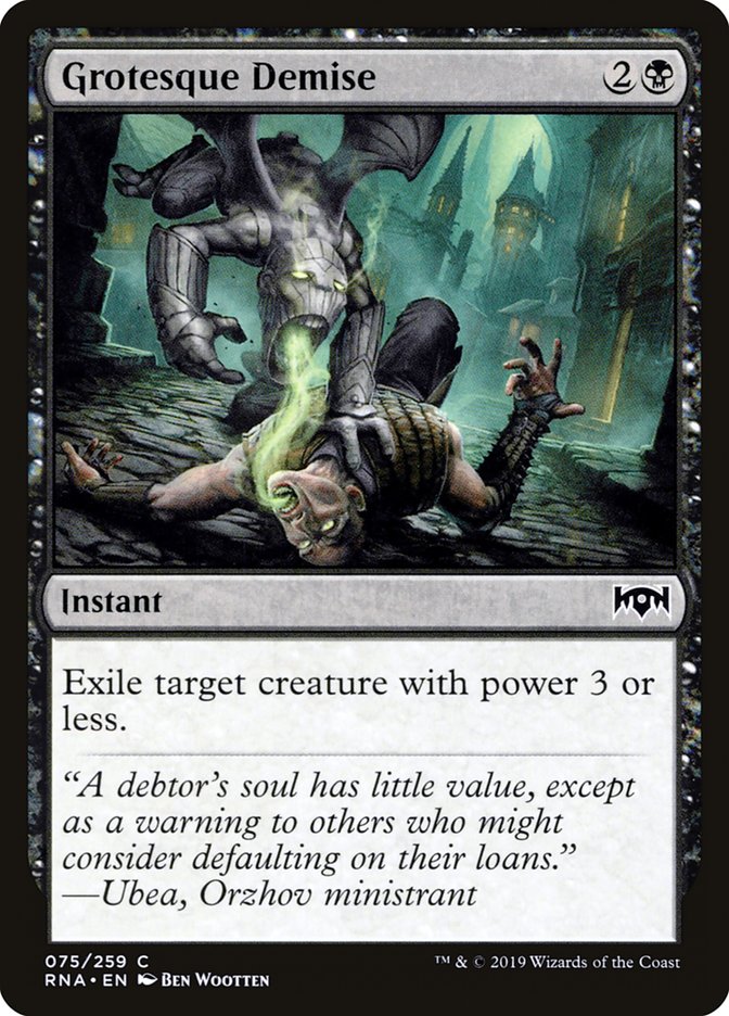 Grotesque Demise [Ravnica Allegiance] | Black Swamp Games