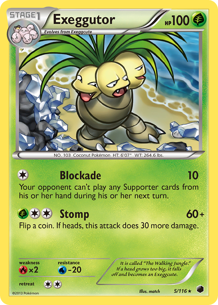Exeggutor (5/116) [Black & White: Plasma Freeze] | Black Swamp Games
