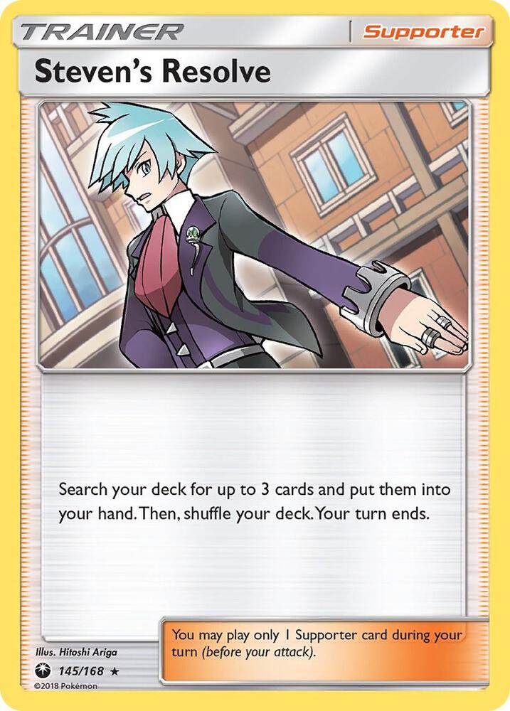 Steven's Resolve (145/168) [Sun & Moon: Celestial Storm] | Black Swamp Games