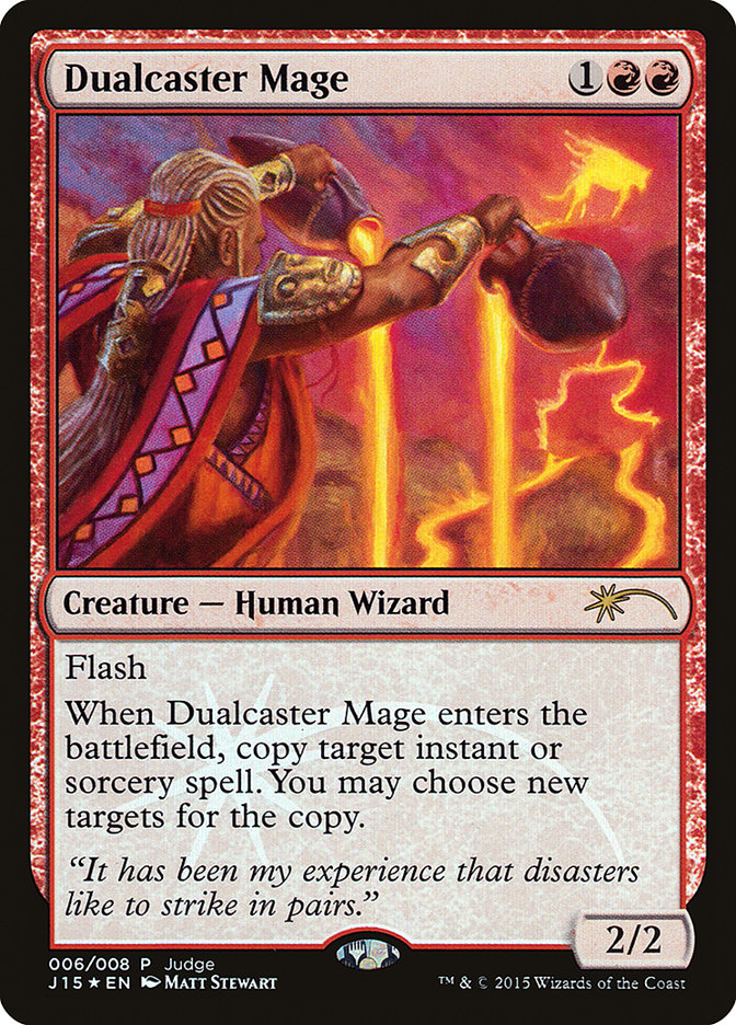 Dualcaster Mage [Judge Gift Cards 2015] | Black Swamp Games