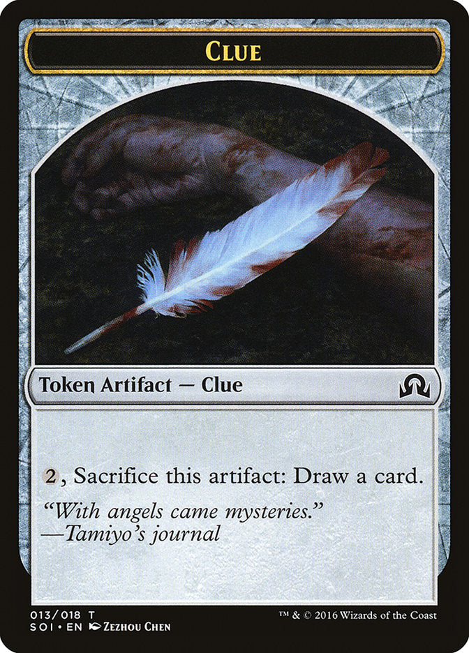 Clue Token (013/018) [Shadows over Innistrad Tokens] | Black Swamp Games