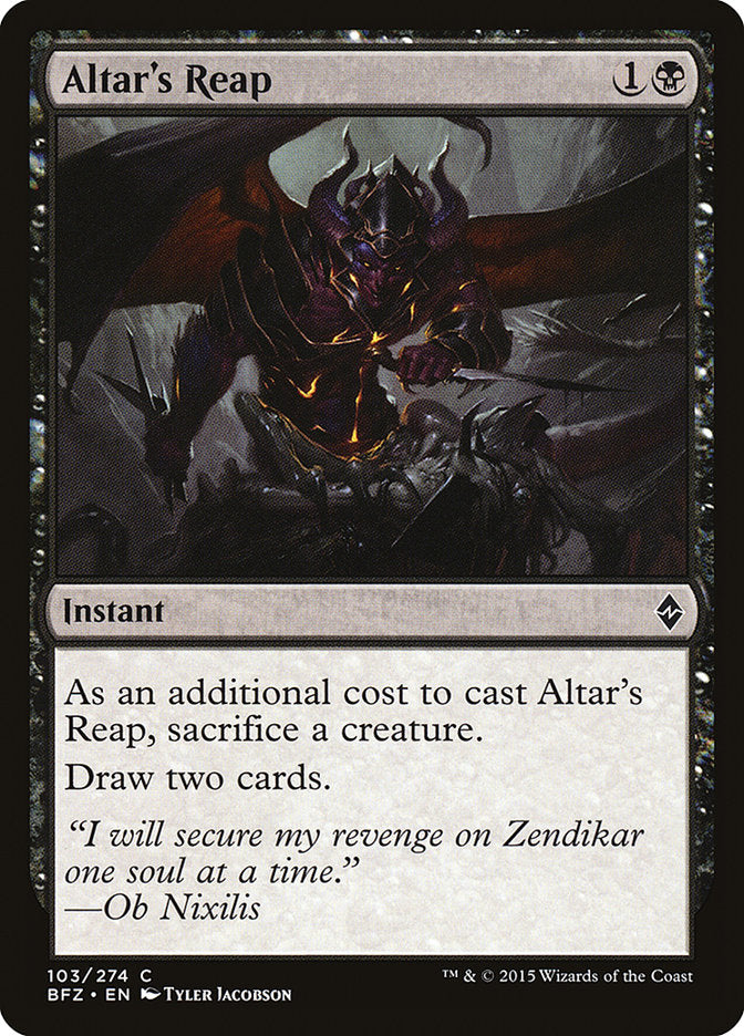 Altar's Reap [Battle for Zendikar] | Black Swamp Games