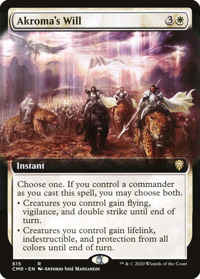 Akroma's Will (Extended Art) [Commander Legends] | Black Swamp Games