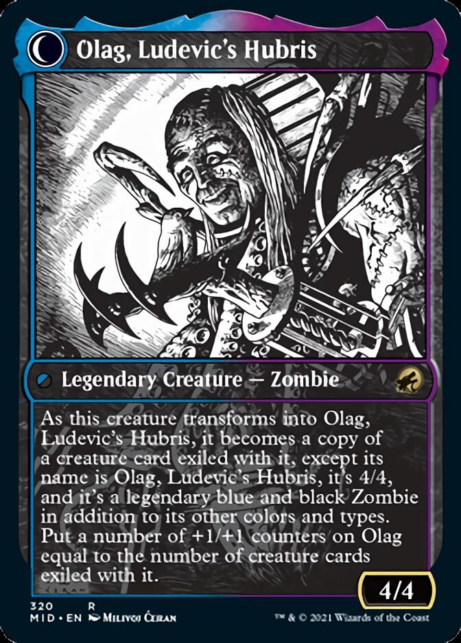 Ludevic, Necrogenius // Olag, Ludevic's Hubris (Showcase Eternal Night) [Innistrad: Midnight Hunt] | Black Swamp Games