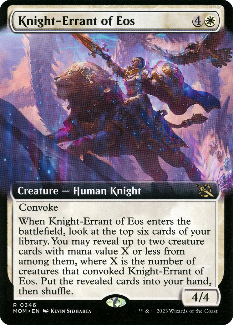 Knight-Errant of Eos (Extended Art) [March of the Machine] | Black Swamp Games