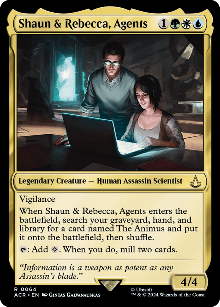 Shaun & Rebecca, Agents [Assassin's Creed] | Black Swamp Games