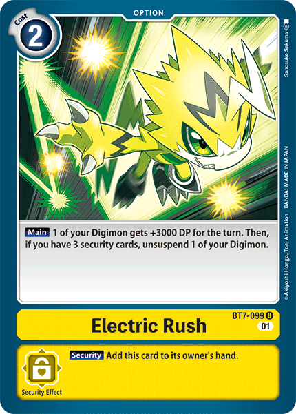 Electric Rush [BT7-099] [Next Adventure] | Black Swamp Games