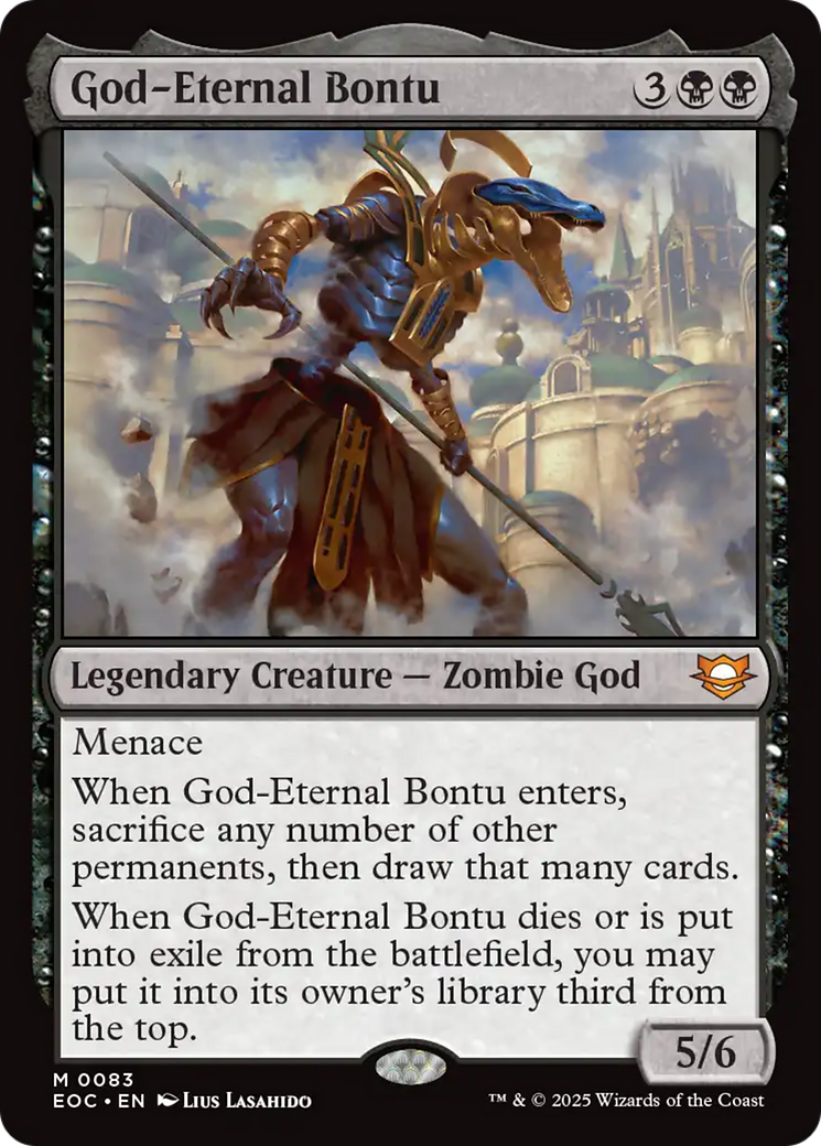 God-Eternal Bontu [Edge of Eternities Commander] | Black Swamp Games