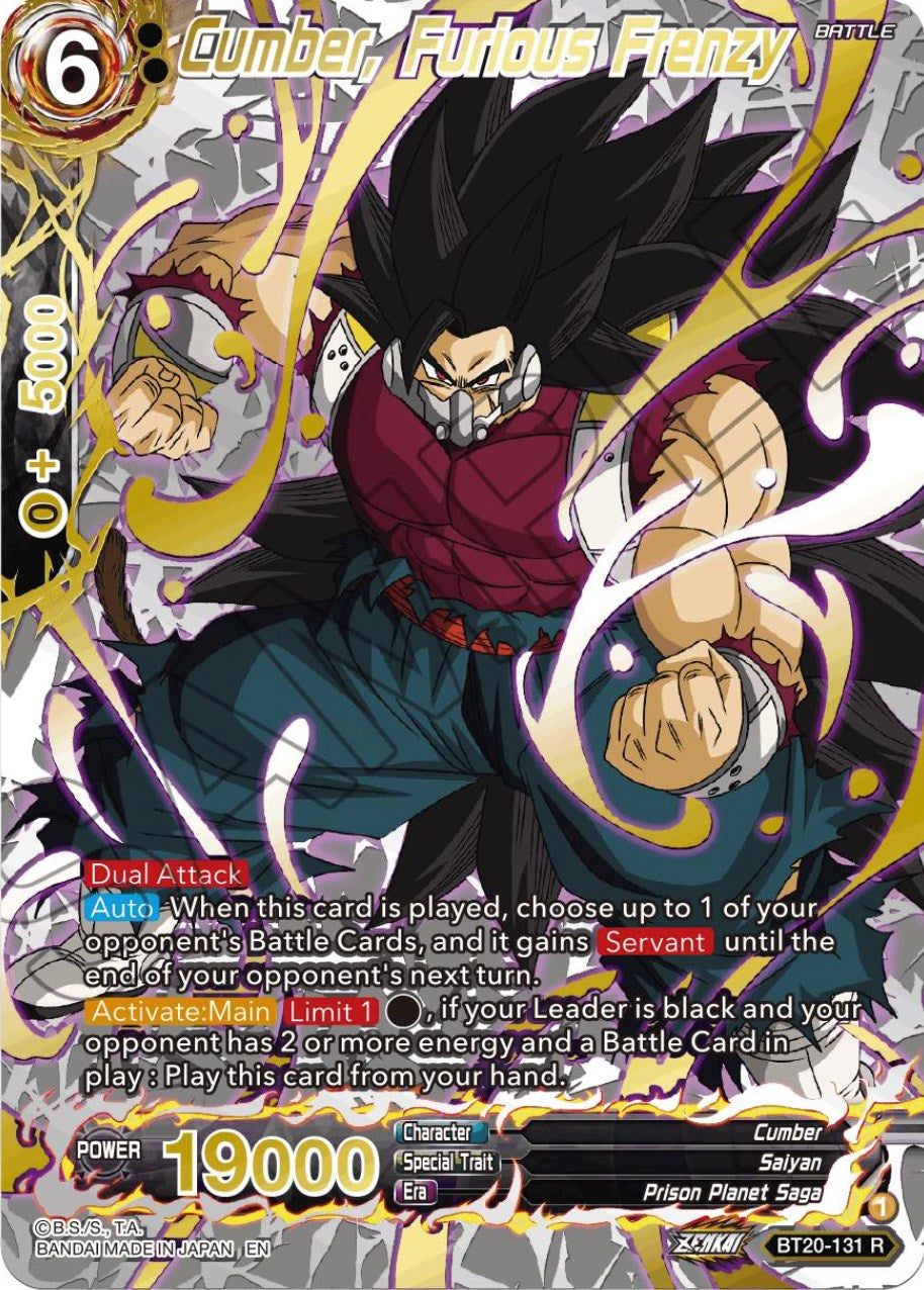 Cumber, Furious Frenzy (Gold-Stamped) (BT20-131) [Power Absorbed] | Black Swamp Games