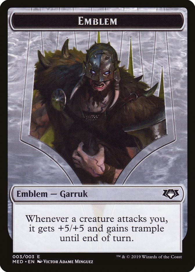 Garruk, Apex Predator Emblem [Mythic Edition Tokens] | Black Swamp Games