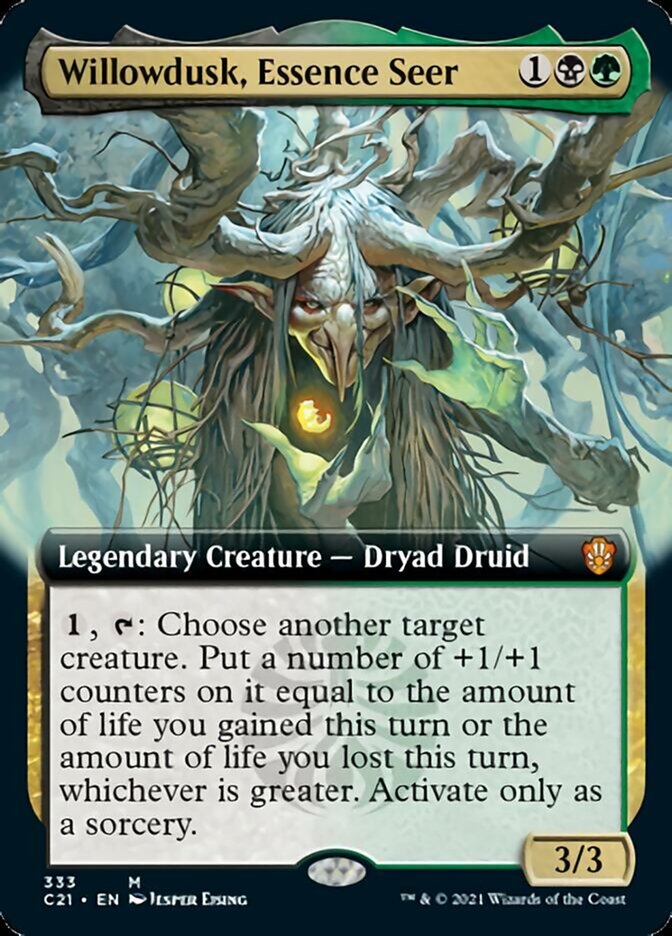 Willowdusk, Essence Seer (Extended Art) [Commander 2021] | Black Swamp Games