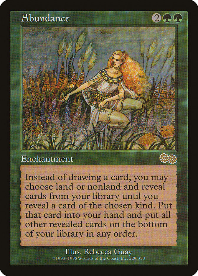 Abundance [Urza's Saga] | Black Swamp Games