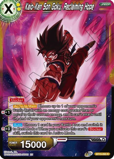 Kaio-Ken Son Goku, Reclaiming Hope (BT15-093) [Saiyan Showdown] | Black Swamp Games