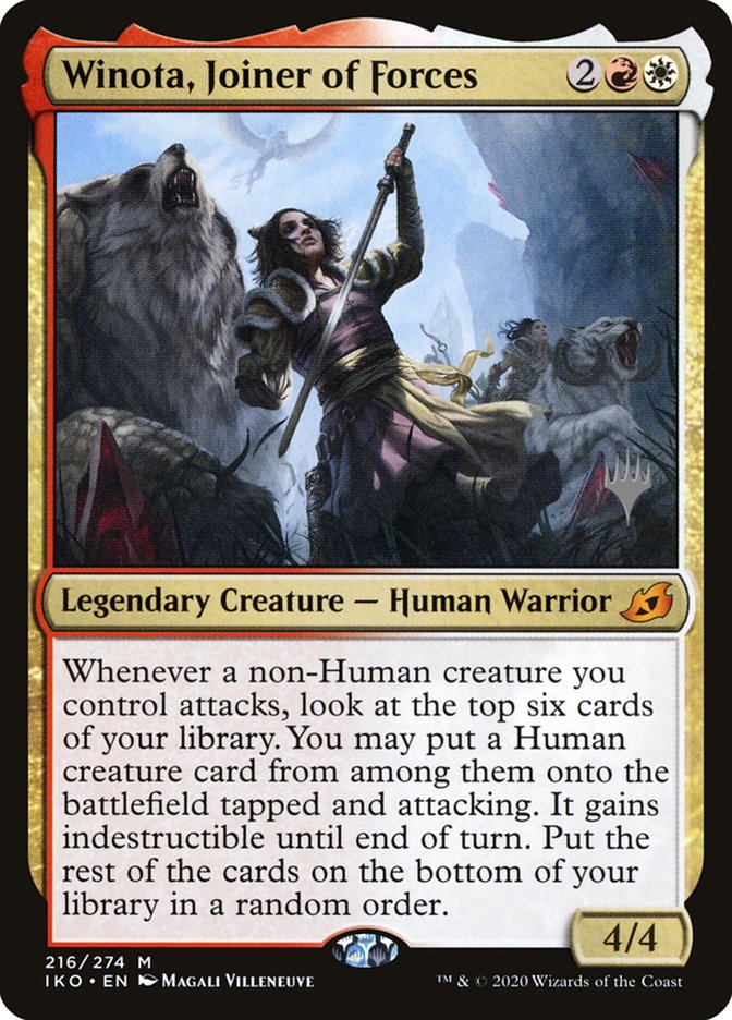 Winota, Joiner of Forces (Promo Pack) [Ikoria: Lair of Behemoths Promos] | Black Swamp Games