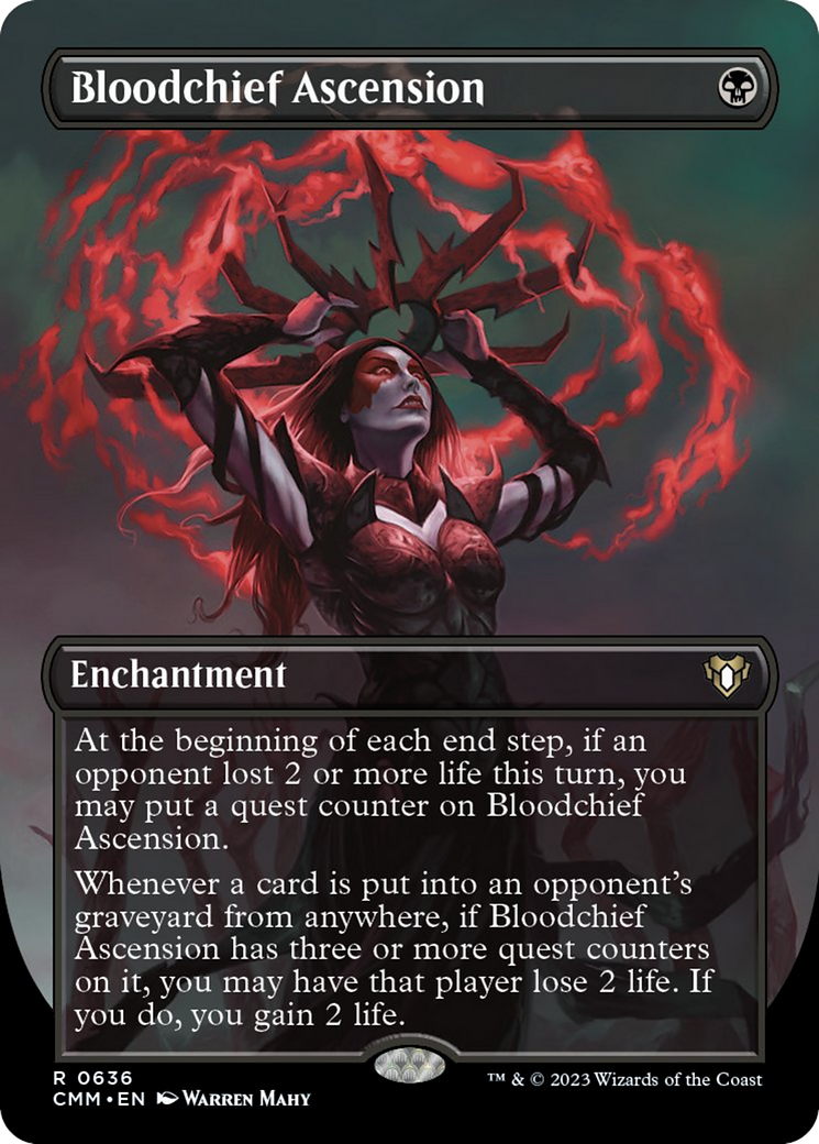 Bloodchief Ascension (Borderless Alternate Art) [Commander Masters] | Black Swamp Games