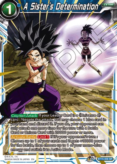 A Sister's Determination (BT15-058) [Saiyan Showdown] | Black Swamp Games