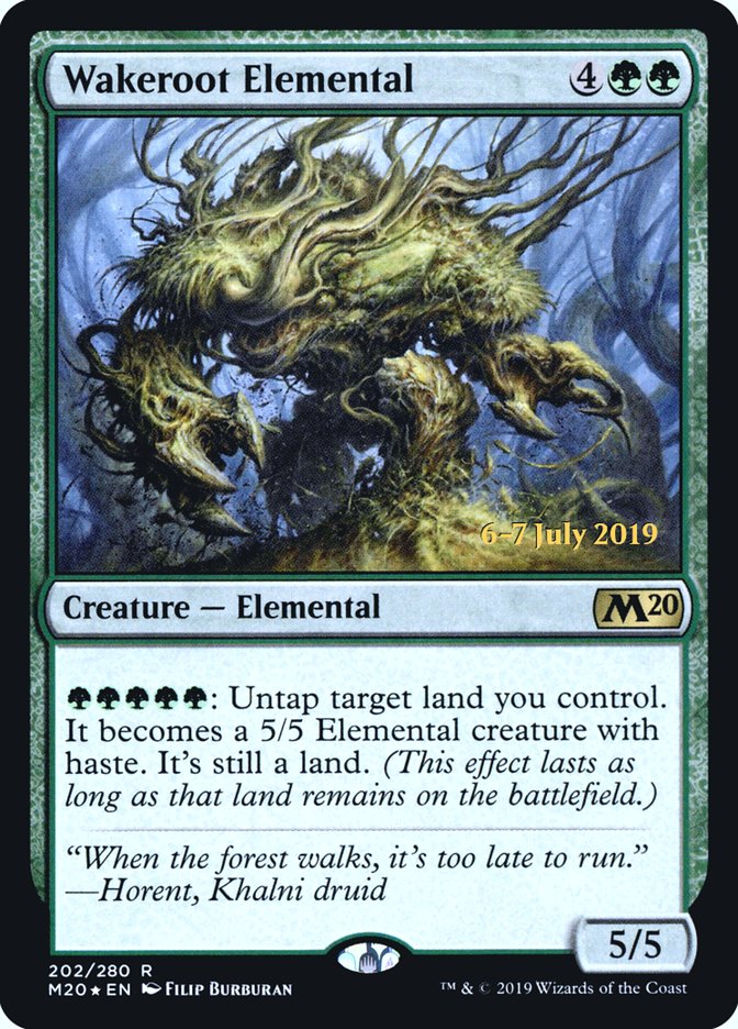 Wakeroot Elemental [Core Set 2020 Prerelease Promos] | Black Swamp Games