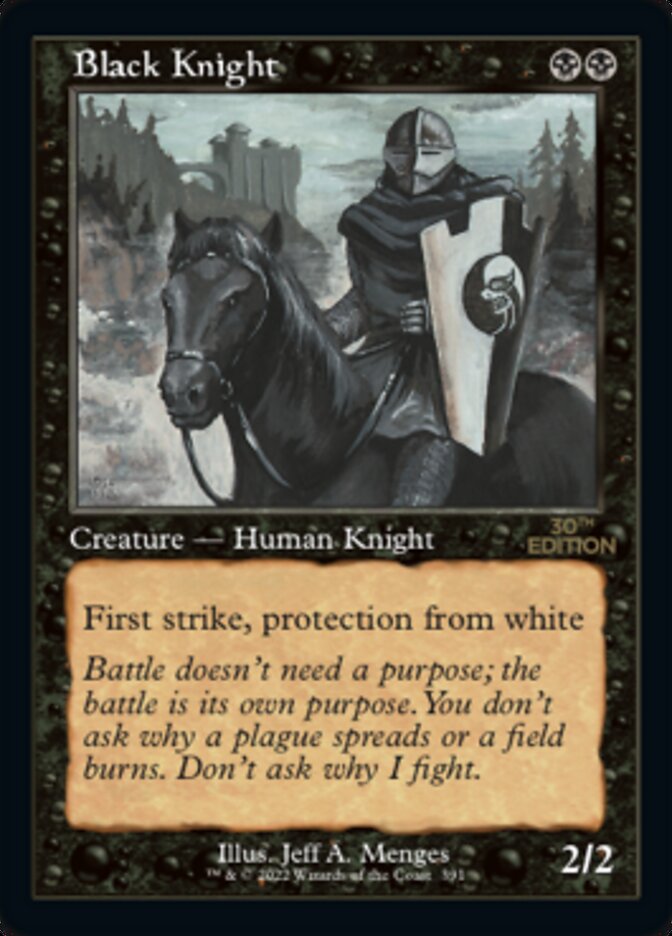 Black Knight (Retro) [30th Anniversary Edition] | Black Swamp Games