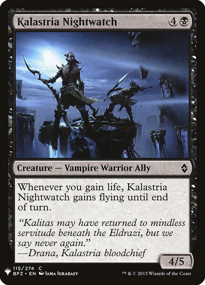 Kalastria Nightwatch [Mystery Booster] | Black Swamp Games