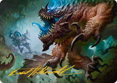 Basilisk Art Card (Gold-Stamped Signature) [Dungeons & Dragons: Adventures in the Forgotten Realms Art Series] | Black Swamp Games