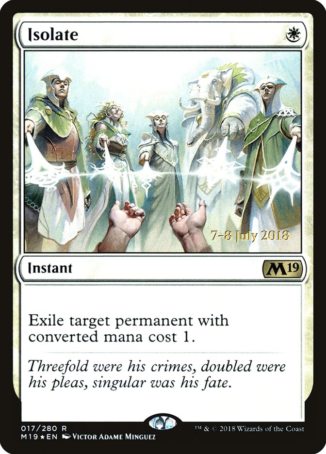 Isolate [Core Set 2019 Prerelease Promos] | Black Swamp Games
