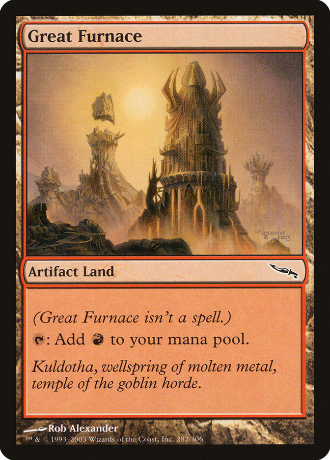 Great Furnace [Mirrodin] | Black Swamp Games