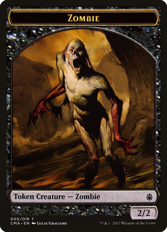 Zombie Token [Commander Anthology Tokens] | Black Swamp Games