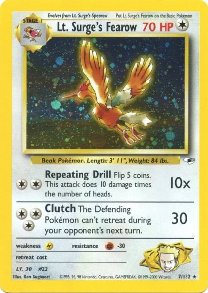 Lt. Surge's Fearow (7/132) [Gym Heroes Unlimited] | Black Swamp Games