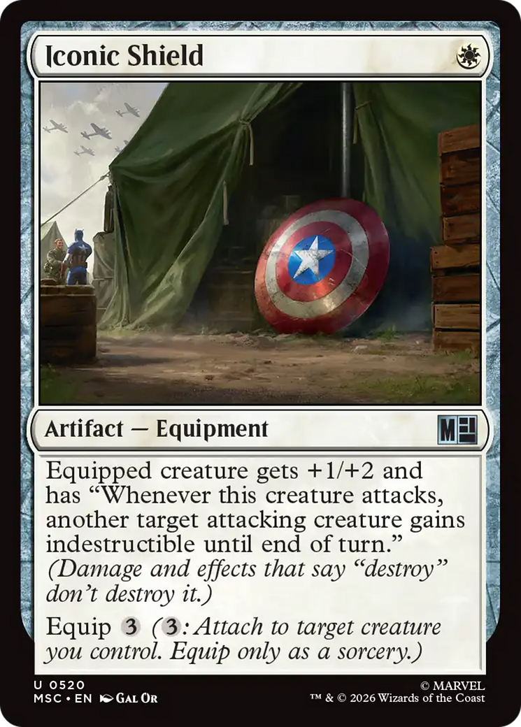 Iconic Shield [Marvel Super Heroes Commander] | Black Swamp Games