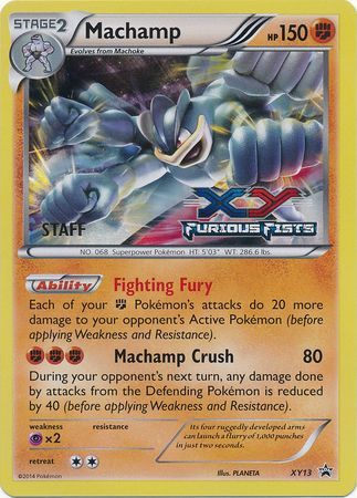 Machamp (XY13) (Staff) [XY: Black Star Promos] | Black Swamp Games