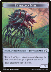 Poison Counter // Phyrexian Mite Double-Sided Token [Phyrexia: All Will Be One Tokens] | Black Swamp Games