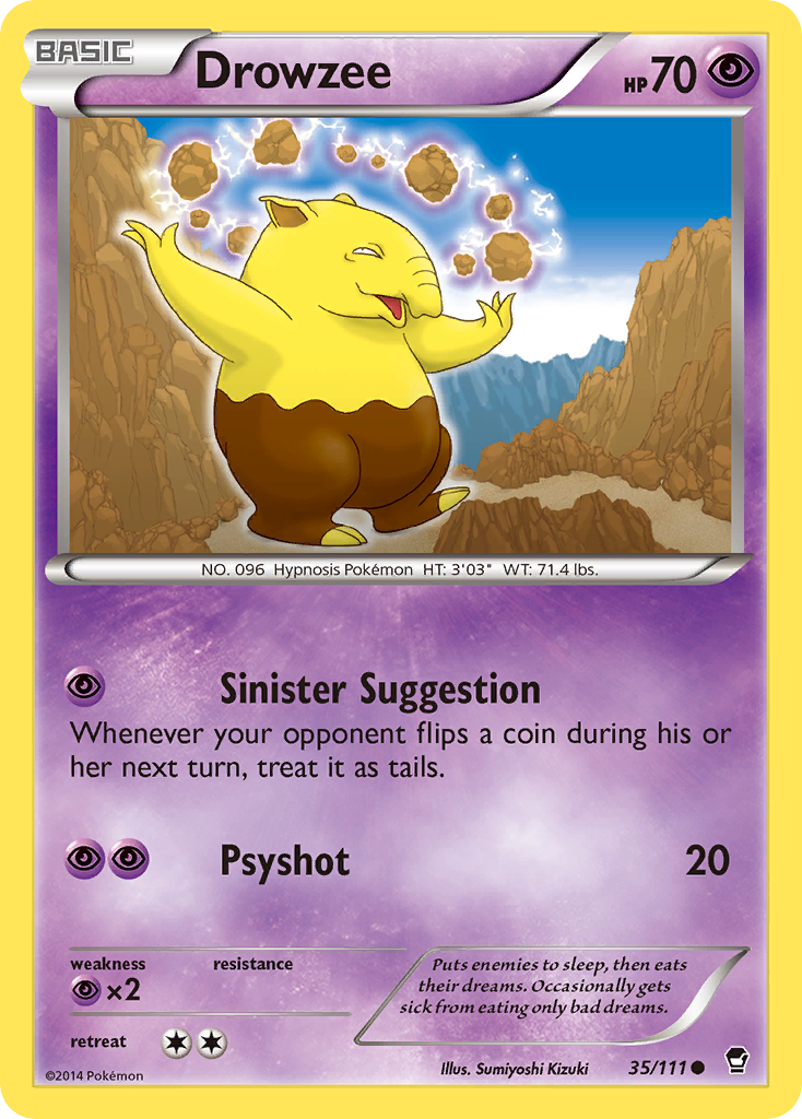 Drowzee (35/111) [XY: Furious Fists] | Black Swamp Games