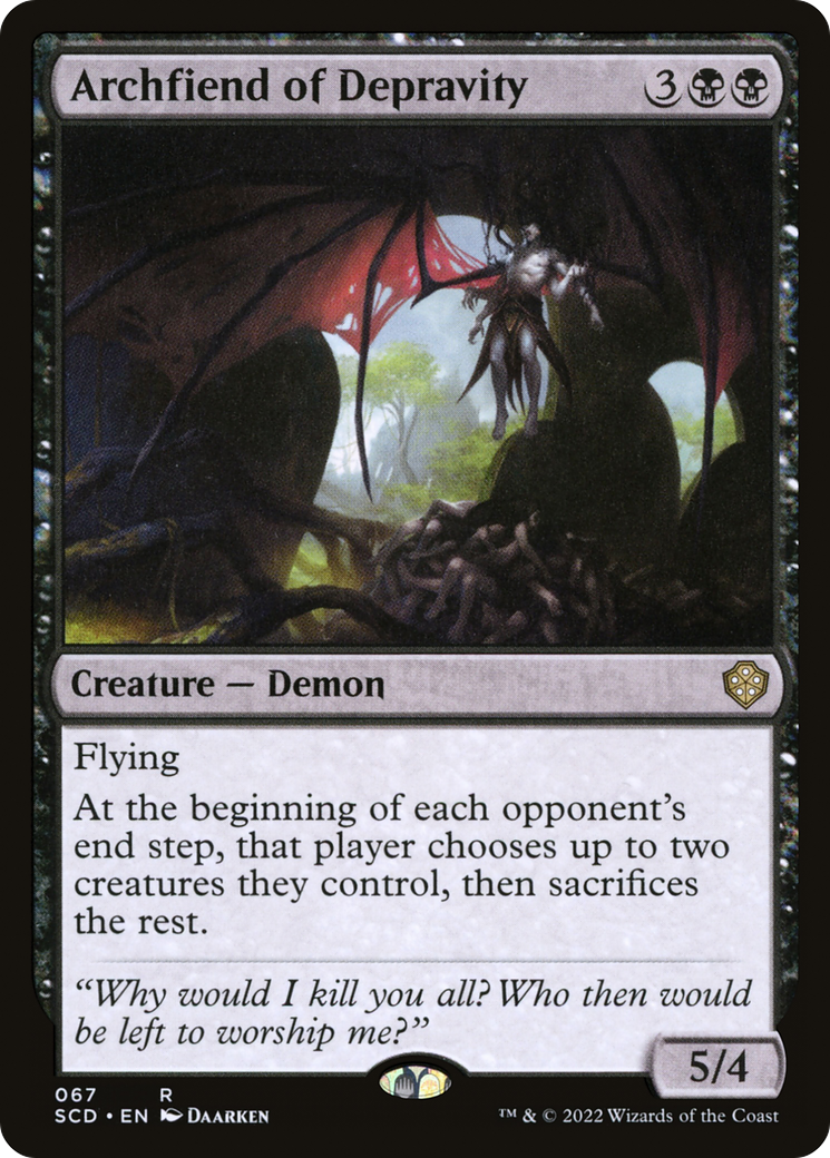 Archfiend of Depravity [Starter Commander Decks] | Black Swamp Games